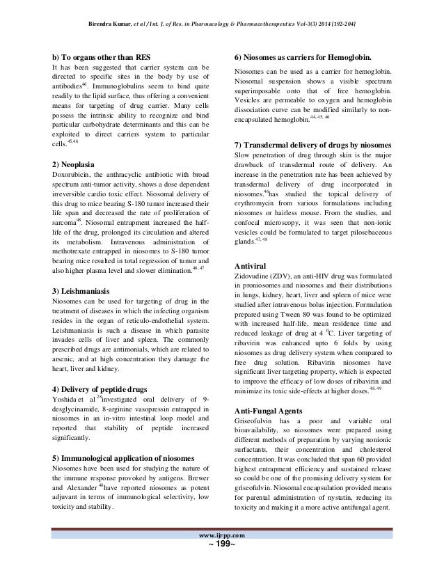 dissertation on niosomes